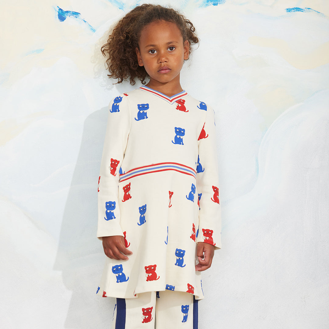 Mini Rodini Kittens Sweat Dress