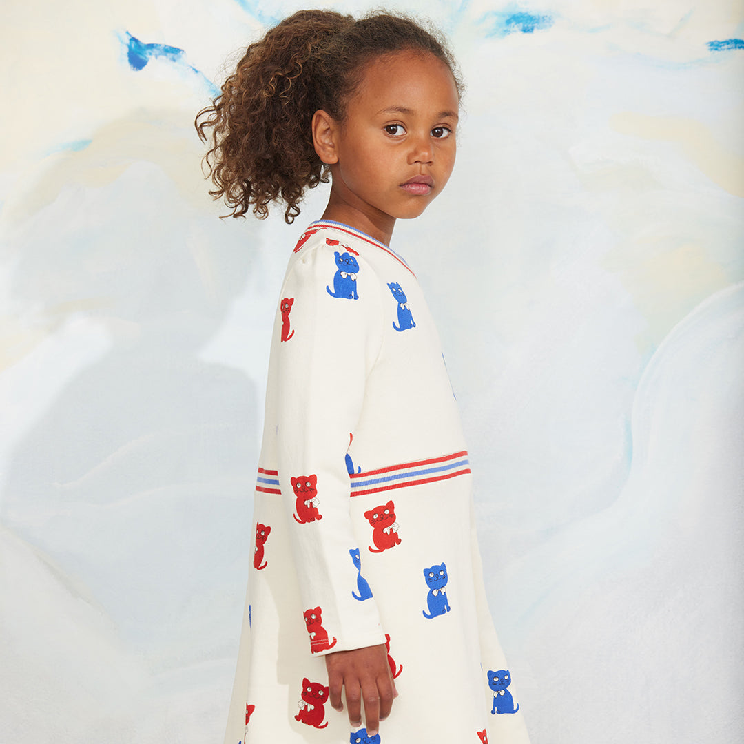 Mini Rodini Kittens Sweat Dress