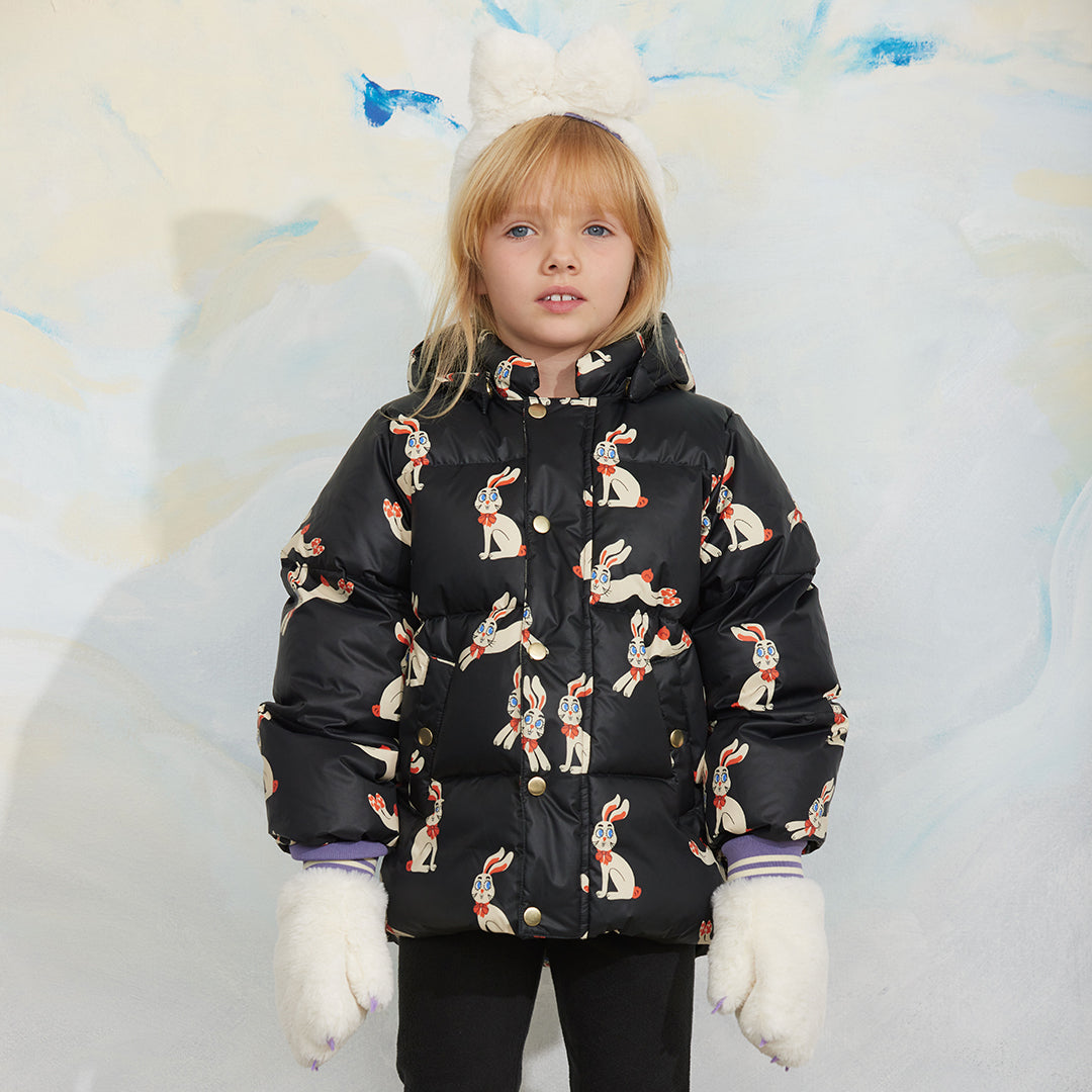 Mini Rodini Rabbits Hooded Puffer
