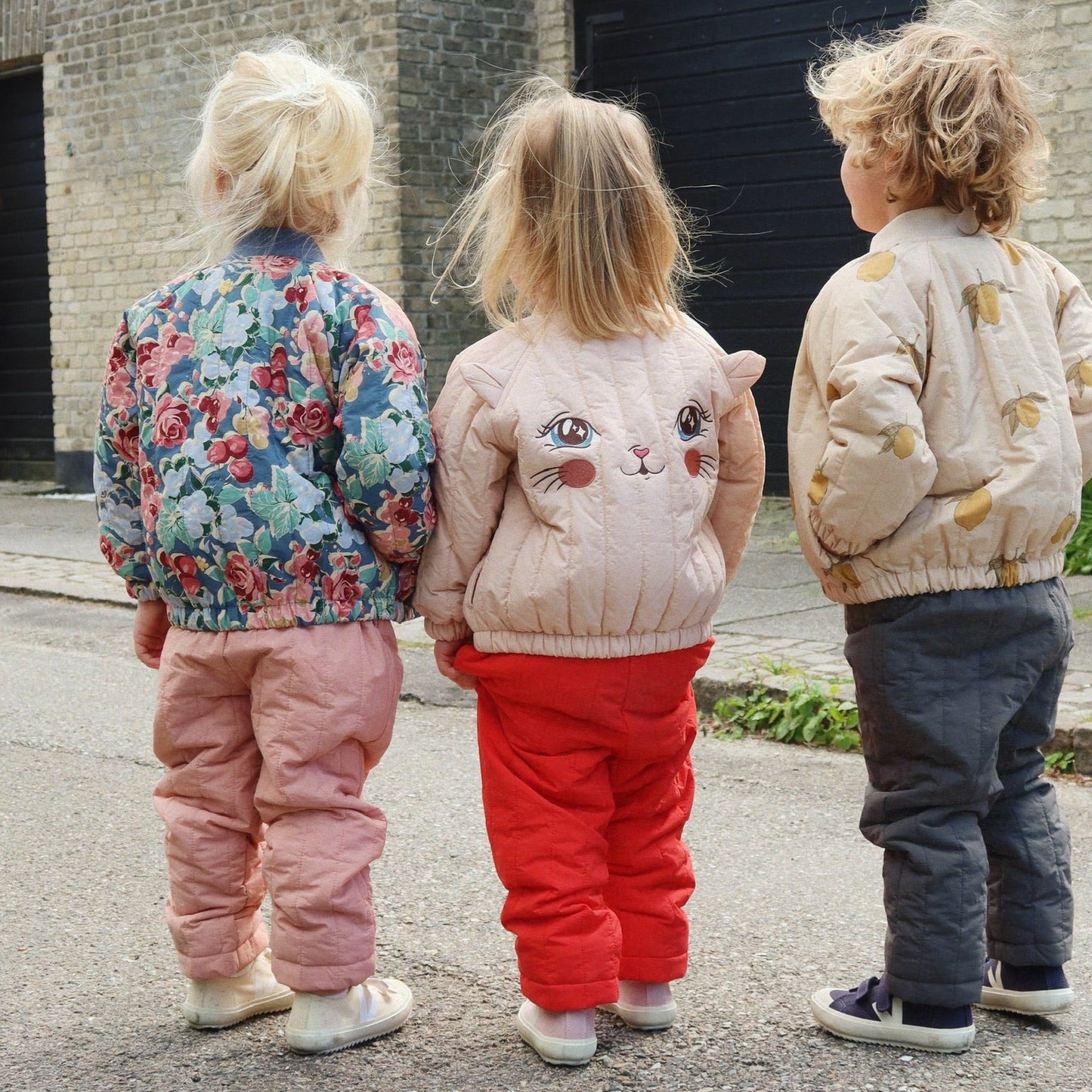 Konges Sløjd Bloomiegrape Blues Juno Printed Bomber Jacket