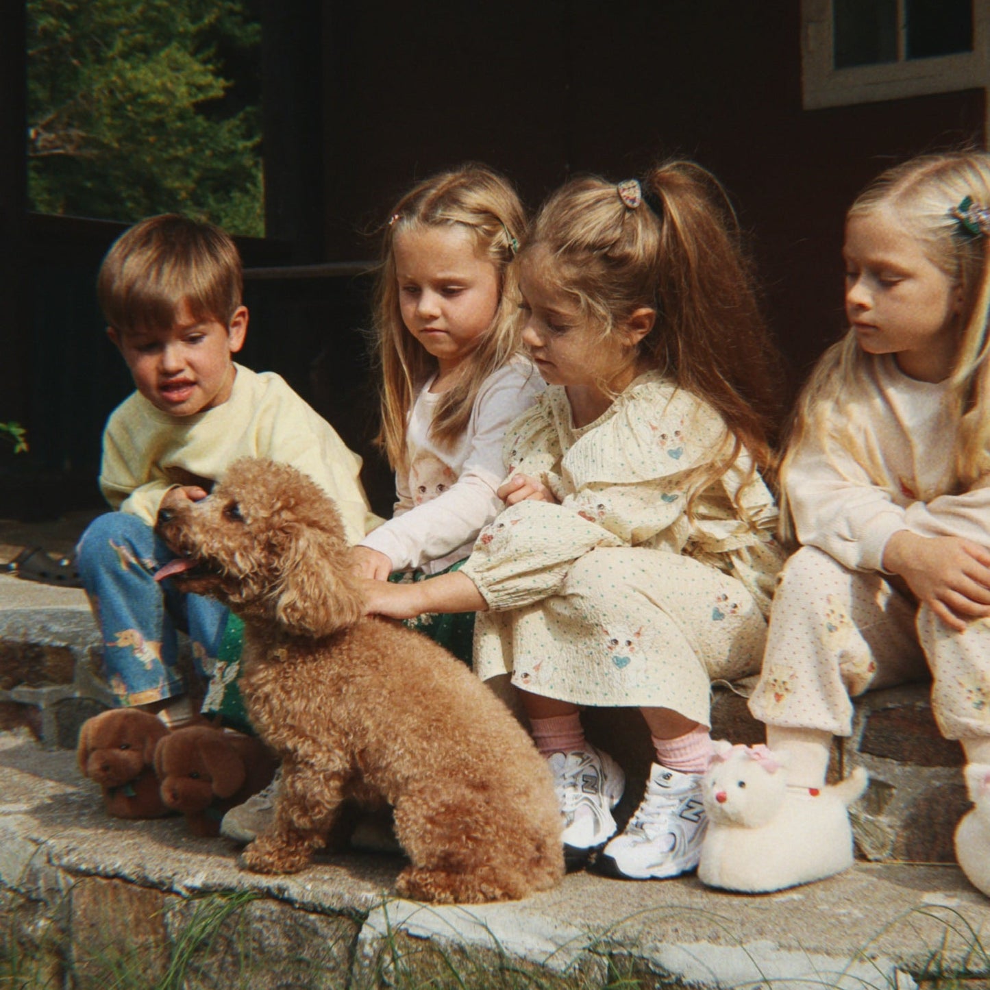 Konges Sløjd Diao Dot Mist Elin Bow Dress GOTS