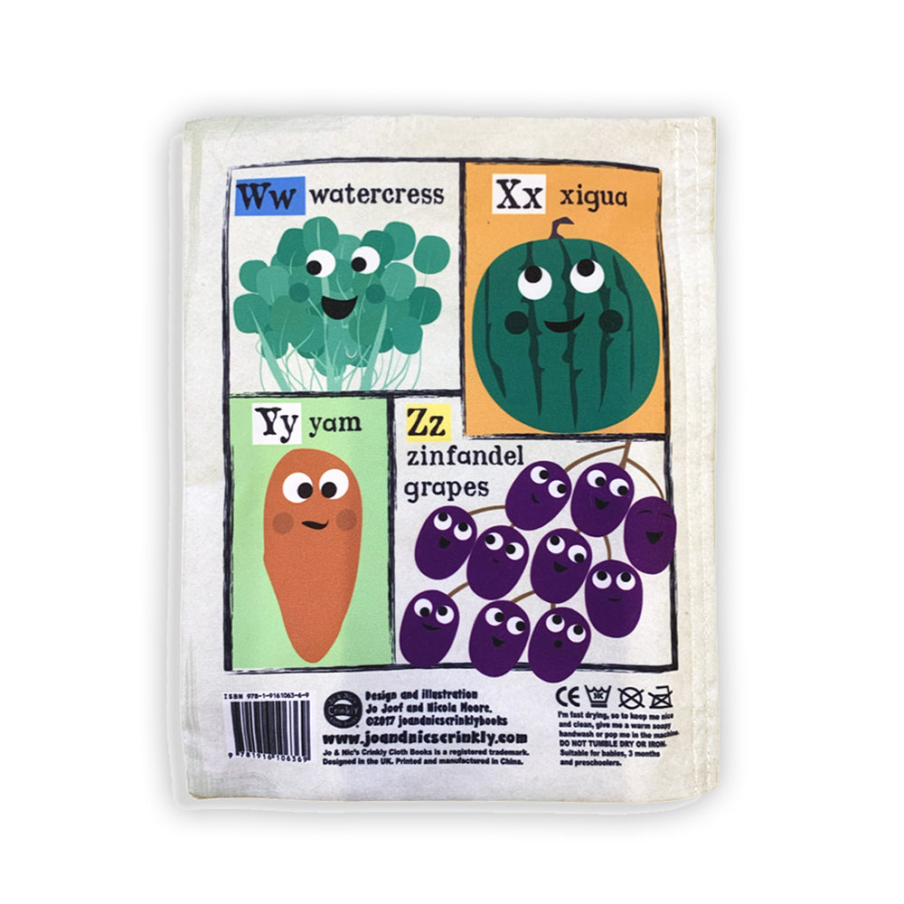 Fruit & Veg ABC Crinkly Cloth Book