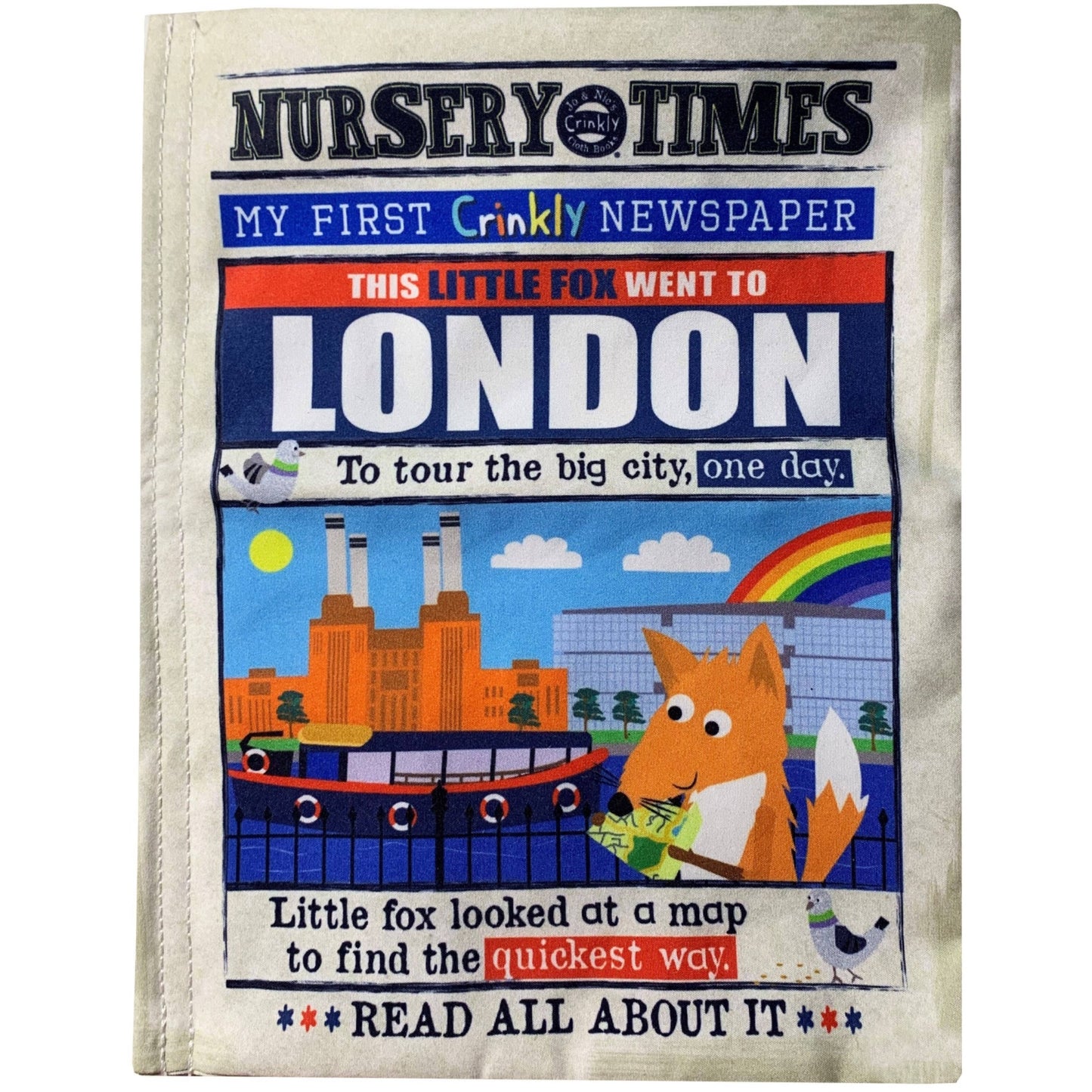 London Crinkly Newspaper Cloth Book