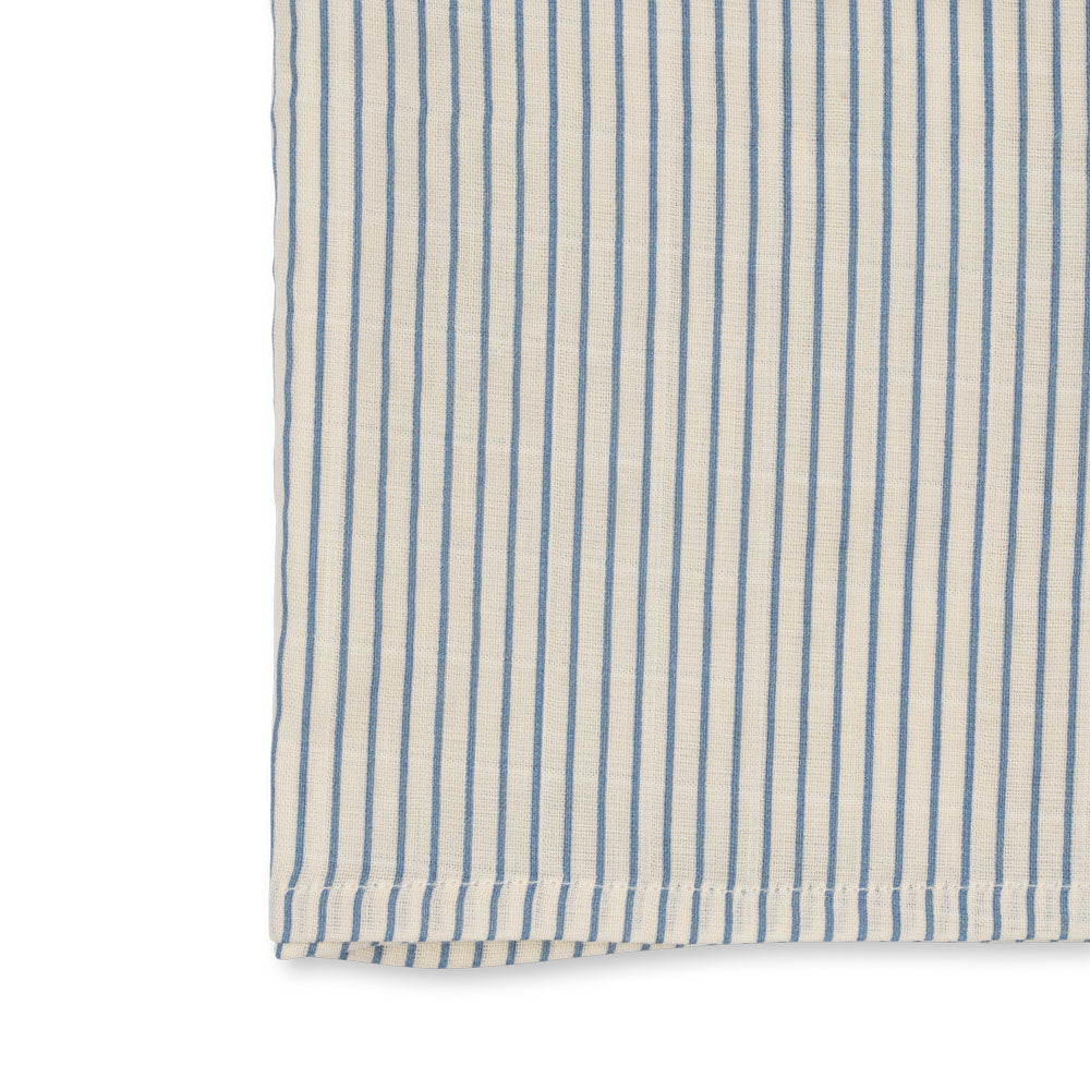 Konges Sløjd Stripe Blue 3 Pack Muslin Cloth GOTS
