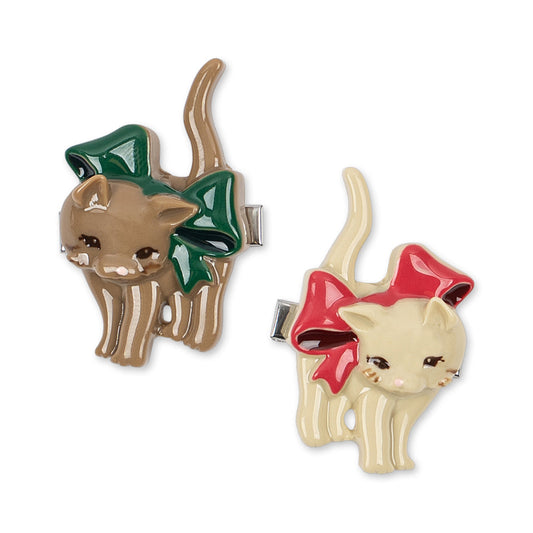 Konges Sløjd Bow Kitty 2 Pack Kitten Hair Clip