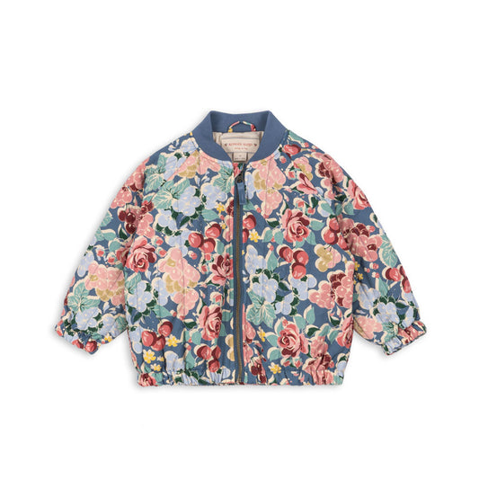 Konges Sløjd Bloomiegrape Blues Juno Printed Bomber Jacket