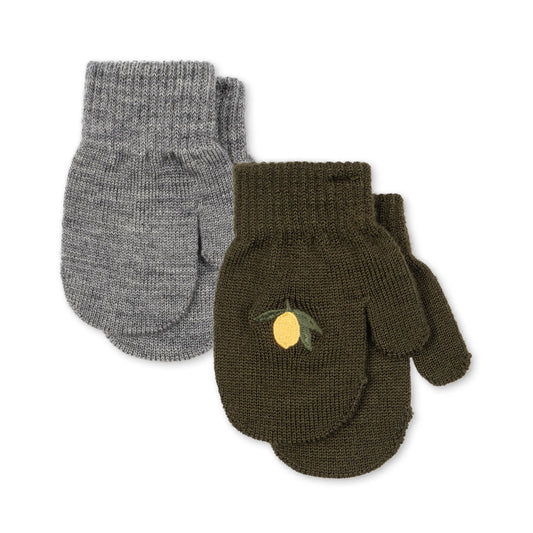 Konges Sløjd Kombu Green 2 Pack Filla Mittens