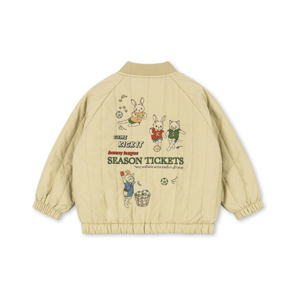 Konges Sløjd Pale Olive Green Juno Printed Bomber Jacket