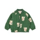 Konges Sløjd Dot Miao Verde Juno Printed Bomber Jacket