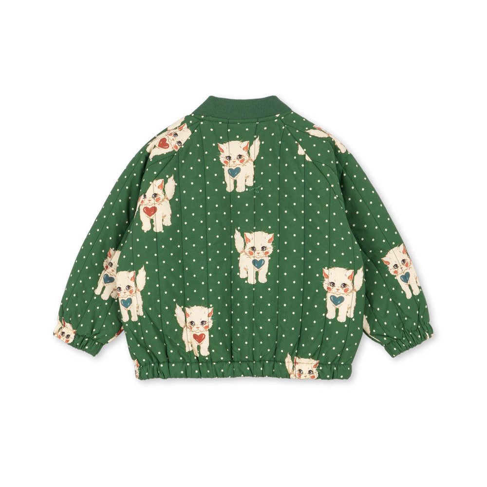 Konges Sløjd Dot Miao Verde Juno Printed Bomber Jacket