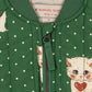 Konges Sløjd Dot Miao Verde Juno Printed Bomber Jacket