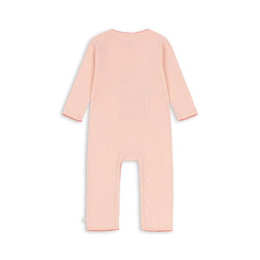 Konges Sløjd Pale Blush Ciao Miao Minnie Onesie GOTS
