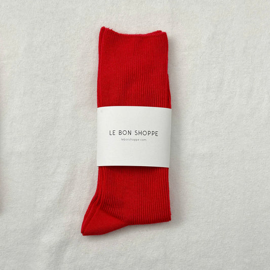 Le Bon Shoppe Red Lipstick Trouser Socks