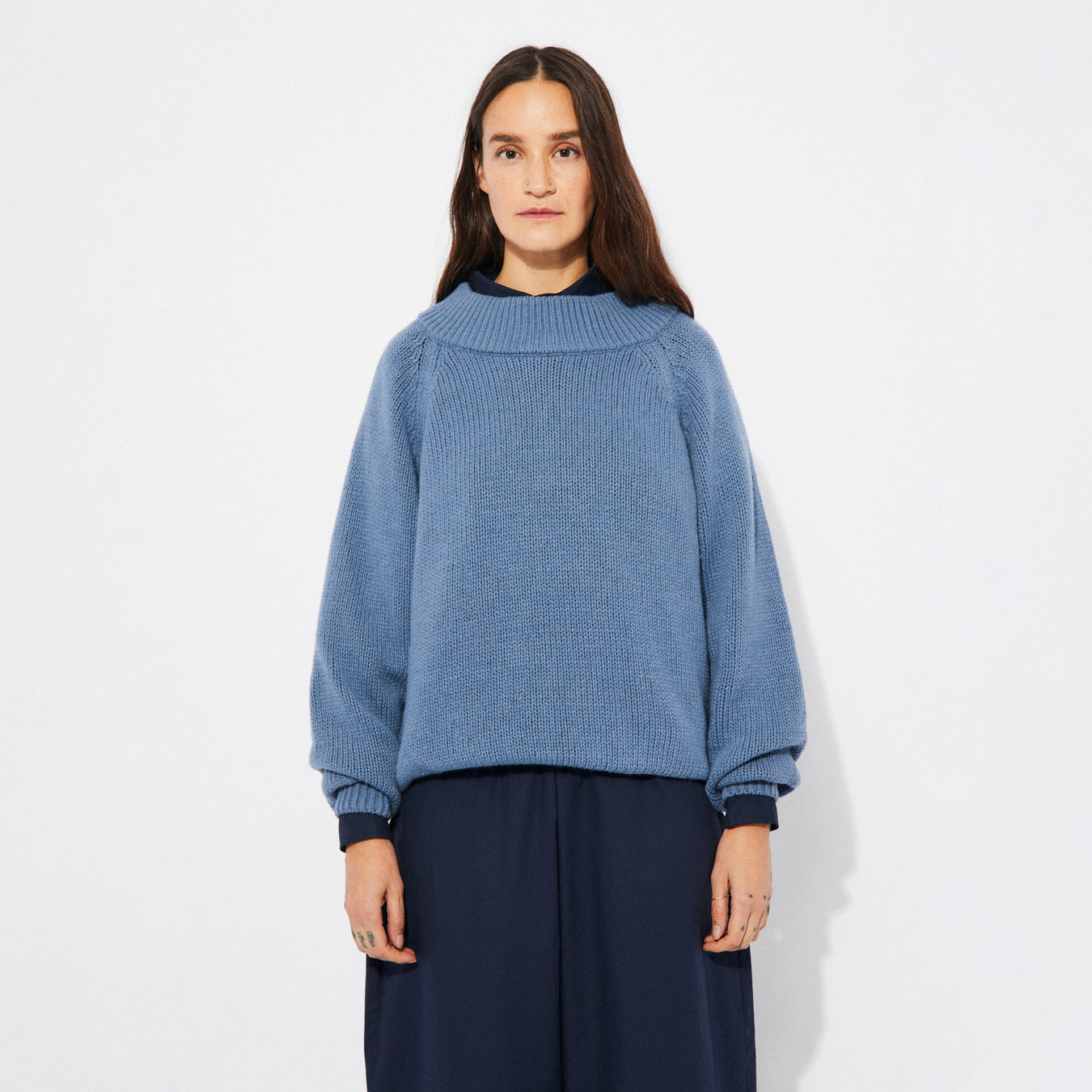 Rita Row Dellui Blue Recycled Knitted Sweater