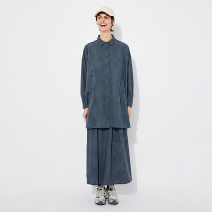 Rita Row Morto Check Oversized Cotton Shirt