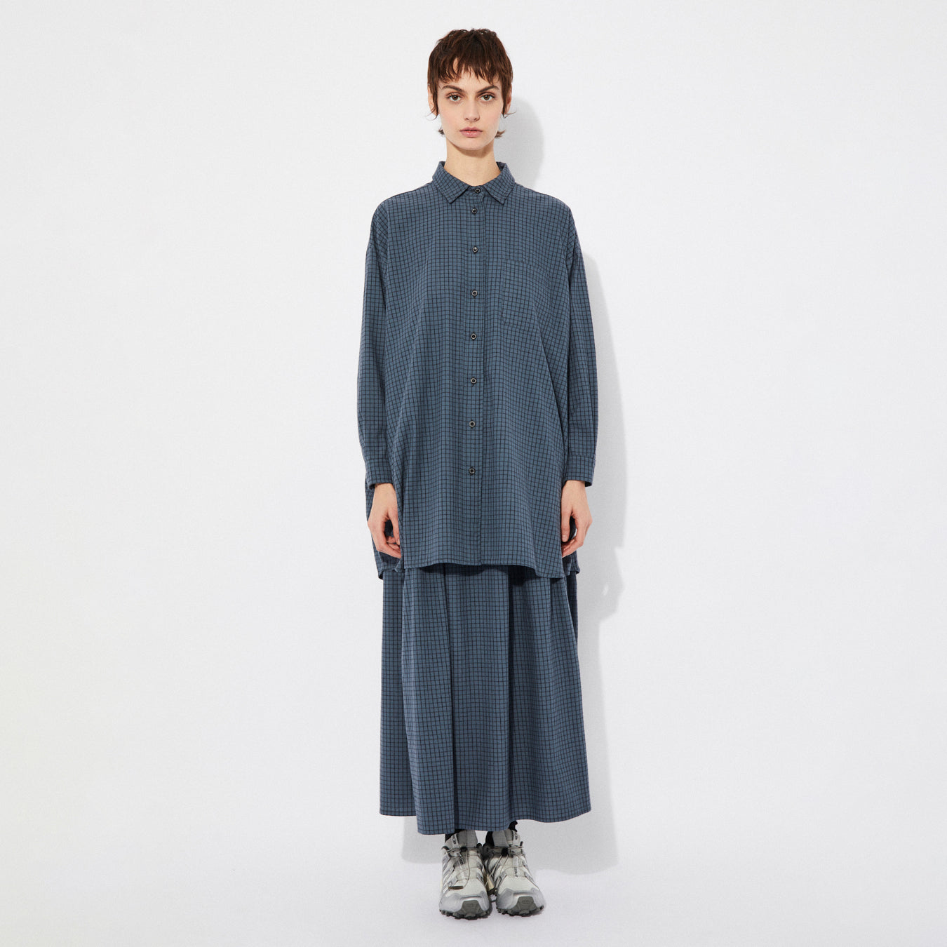 Rita Row Morto Check Oversized Cotton Shirt