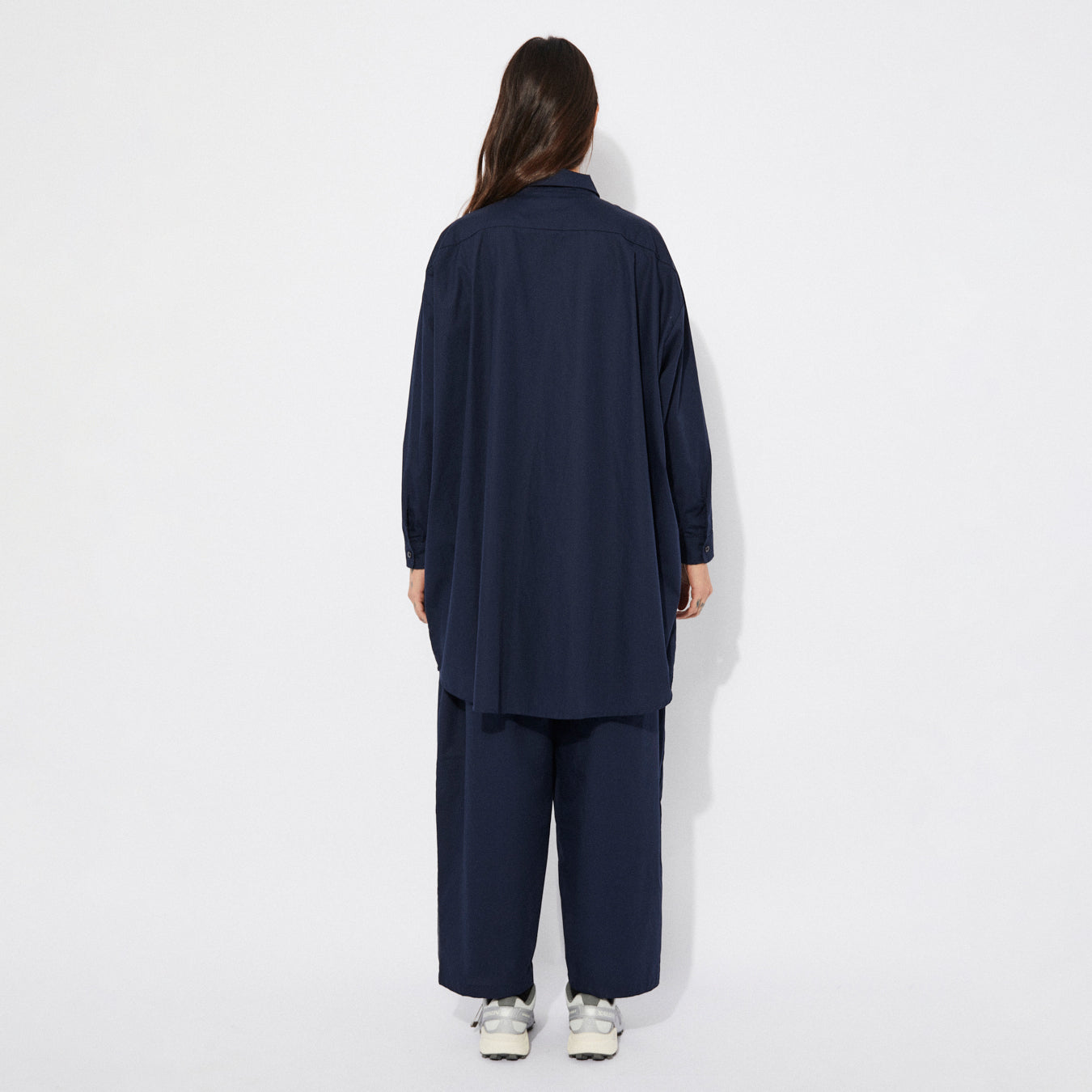 Rita Row Morto Navy Oversized Cotton Shirt