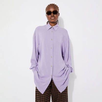 Rita Row Orhi Lilac Wide Bamboo Shirt