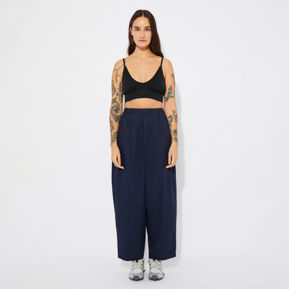 Rita Row Navy Turin Curved Cotton Pants