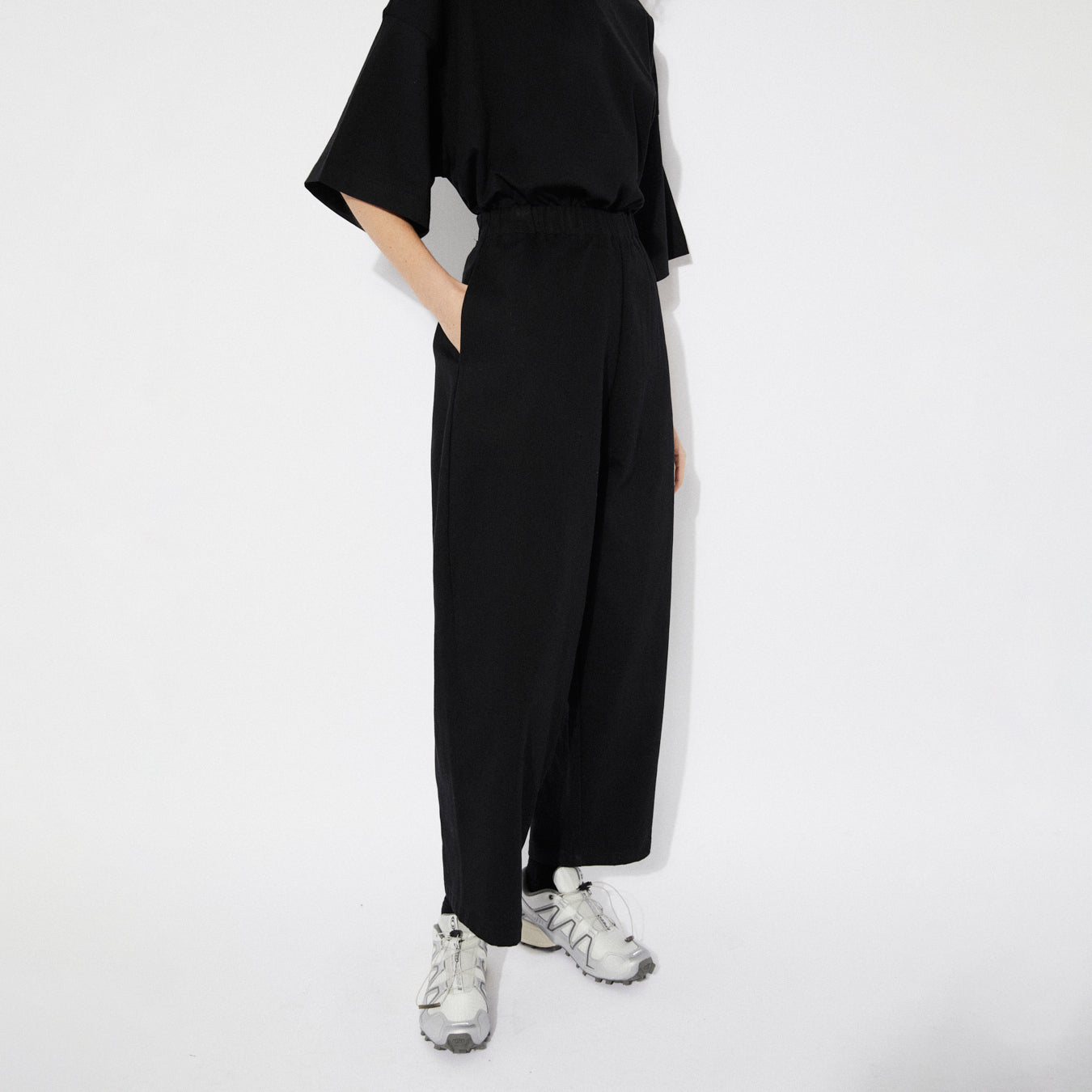 Rita Row Black Verdaguer Cotton Maxi Pants