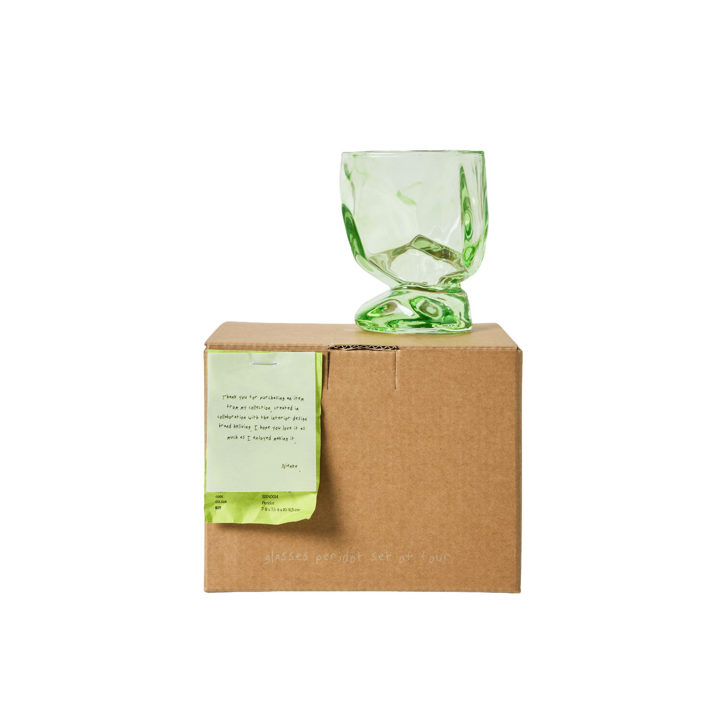 Nienke Sikkema for HKliving Peridot Glasses (Set of 4)