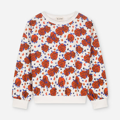 We Are Kids Big Red Flowers Tony Sweatshirt