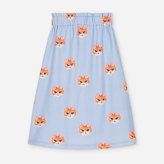 We Are Kids Little Cats Eden Ribbed Jersey Skirt