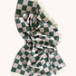 Maison Deux - Checkerboard Blanket Green and Pink