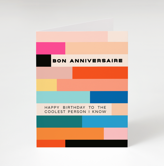 Bon Femmes - Happy Birthday in French Card