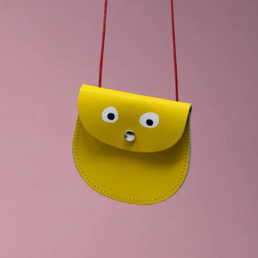 Ark Colour Design Yellow Googly Eye Pocket Purse