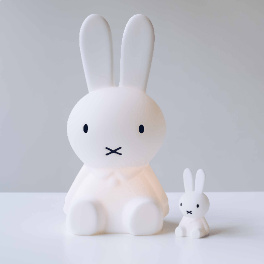 Miffy Star Light (50 cm) by Mr Maria, a charming lamp featuring the iconic character designed by Dick Bruna, perfect for kids' rooms with six brightness levels, including night mode. at next to the Miffy Bundle of Light nightlight