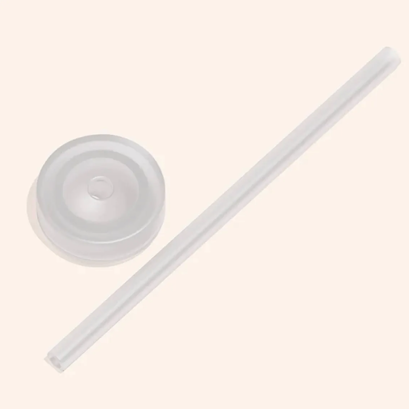 A clear Cap and Straw made for a Muuki Bottle 