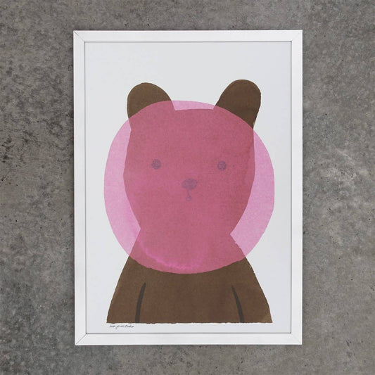 Lisa Jones Studio - Print | Bubblegum Bear