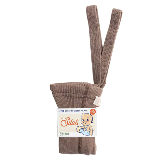 Silly Silas Granola Footless Tights with Braces