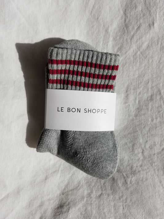 Le Bon Shoppe Heather Grey Girlfriend Socks