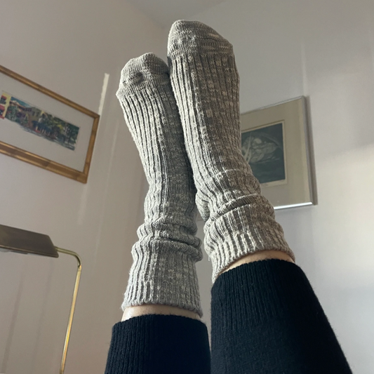 Le Bon Shoppe Heather Grey Cottage Socks